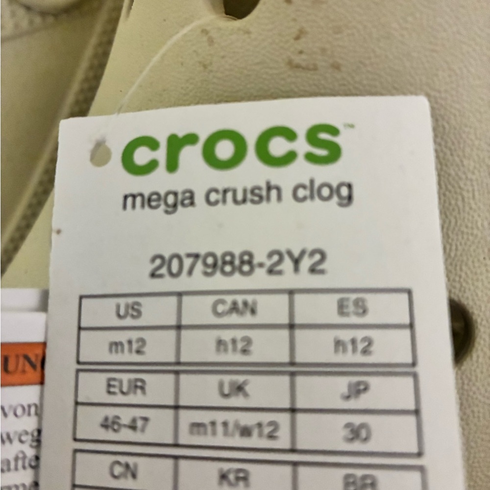 Crocs Mega Crush Clog In Cream - image 2